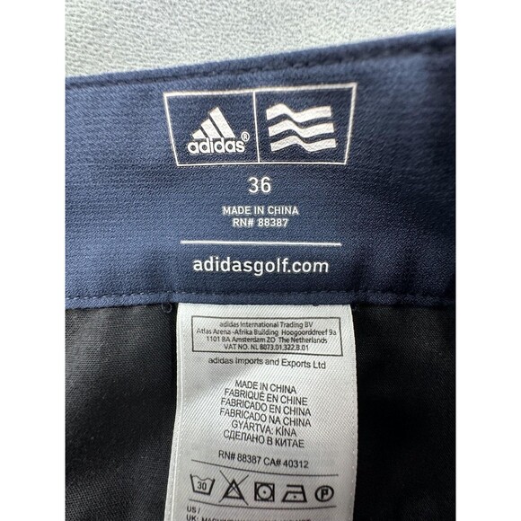 Adidas Golf Shorts Mens 36 Blue Climalite Performance Classic Fit 2 Pair Lot - Picture 8 of 16